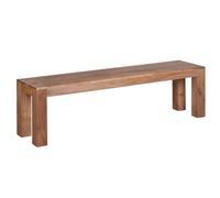 KADIMA DESIGN Panca da pranzo Mumbai in legno massello di acacia 160 x 45 x 35 cm panchina in legno naturale prodotto panchina cucina stile rustico