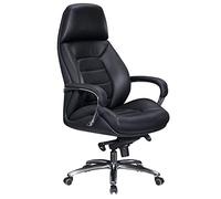 KADIMA DESIGN Presidente della sedia da ufficio Chief poltrona vera pelle nera ergonomica xxl sedia girevole 120 kg