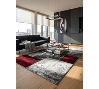 KADIMA DESIGN Tappeto a Pelo Corto Tinta Unita Denso Resistente Lavabile Rosso 140x200 cm Sala da Pranzo Soggiorno Adatto Riscaldamento a Pavimento | MONZA