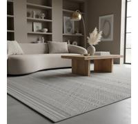 KADIMA DESIGN Tappeto balcone etnico moderno resistente intemperie lavabile durevole robusto passatoia grigio 80x250 cm cucina balcone terrazza OEKO-TEX adatto riscaldamento a pavimento | VENTOUX