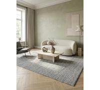 KADIMA DESIGN Tappeto Moderno Monocromatico Nobile Facile da Pulire Versatile Lavabile Resistente Pregiato Grigio Chiaro 80x150 cm Camera da Letto Sala da Pranzo OEKO-TEX | AMMER