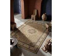 KADIMA DESIGN Tappeto Moderno Motivo Persiano Facile da Pulire Versatile Lavabile Resistente Di Alta Qualità Beige 300x400 cm Camera da Letto Sala da Pranzo Testato per Sostanze Nocive | SELVA