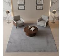 KADIMA DESIGN Tappeto Moderno Uni Moderno Facile da Pulire Senza Tempo Lavabile Resistente Robusto Grigio 240x340 cm Sala da Pranzo Soggiorno Adatto per Riscaldamento a Pavimento OEKO-TEX | NECKAR