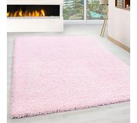 KADIMA DESIGN Tappeto Pelo alto Monocolore Uni Morbido Soffice Lavabile Resistente Durevole Rosa 240x340 cm Soggiorno Sala da pranzo Camera da letto Riscaldamento a pavimento adatto OEKO-TEX | RHEIN