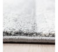 KADIMA DESIGN Tappeto Pelo Corto Quadrettato Moderno Facile da Pulire Lavabile Resistente Durevole Passatoia Blu 80x300 cm Soggiorno Sala da Pranzo Adatto al Riscaldamento a Pavimento | MONZA