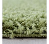 KADIMA DESIGN Tappeto Pelo Lungo Monocromatico Semplice Soffice Accogliente Lavabile Durevole Resistente Passatoia Verde 80x250 cm Camera da Letto Soggiorno OEKO-TEX Adatto per Riscaldamento Radiante