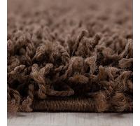 KADIMA DESIGN Tappeto Shaggy Monocromatico Elegante Accogliente Morbido Lavabile Resistente Durevole 30mm Pelo Rotondo Marrone 200x200 cm Soggiorno Sala da Pranzo Adatto per Riscaldamento Radiante