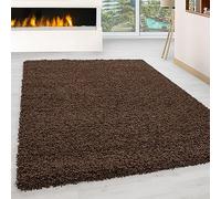 KADIMA DESIGN Tappeto Shaggy Monocromatico Elegante Accogliente Morbido Lavabile Resistente Durevole 30mm Pelo Marrone 140x200 cm Soggiorno Sala da Pranzo Adatto per Riscaldamento Radiante | RHEIN
