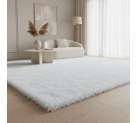 KADIMA DESIGN Tappeto Soffice Tinta unita Senza tempo Extra morbido Soffice Lavabile Robusto Resistente Bianco 60x110 cm Soggiorno Corridoio OEKO-TEX Certificato | SPREE