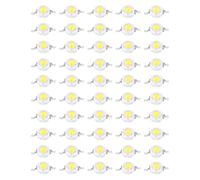 Kadimendium 100 Perline LED SMD con Chip Diodi Emettitori di Luce di Colore Bianco Caldo Ad Alta Potenza da 1 W per Apparecchi di Illuminazione Fai-da-Te (Bianco Puro 6000K)