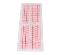 Kadimendium 132 Tasti Copritasti Russi Profilo OEM Finitura Opaca Set di Copritasti ABS Ergonomici Durevoli per Tastiere Meccaniche 132 Tasti (Rosa)