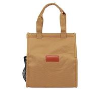 Kadimendium Borsa per il Pranzo Isolata Pellicola di Alluminio Portatile con 3 Strati per Picnic Scolastico e Lavoro Design Leggero e Resistente All'acqua (Cachi)