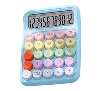 Kadimendium Calcolatrice Elettronica Colorata con Tastierino Numerico e Funzioni Scientifiche per la Scuola in Ufficio (Cielo blu)