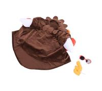 Kadimendium Completo da Oca da Tacchino con Design in Peluche | Materiale morbido, colore marrone scuro, adatto per statue da 23 pollici, facile da vestire, decorazione natalizia