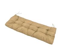 Kadimendium Cuscino per Panca a 2 Posti, Resistente Alla Pioggia e Al Sole, per Uso Interno Ed Esterno, Confortevole Cotone PP e Poliestere, 130x50 Cm (Cachi)