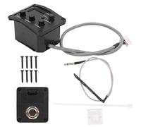 Kadimendium Equalizzatore Elettrico con Controllo del Volume e Indicatore della Batteria Pickup per Ukulele, Facile da Montare e con Lunga Durata, Pratico per gli Appassionati di Musica