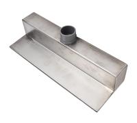 Kadimendium Ingresso Decorativo a Cascata da 32 Mm per Laghetto da | Acciaio Inossidabile, Ampia Parte Superiore per un Flusso D'acqua Uniforme, Facile Installazione del Connettore in PVC