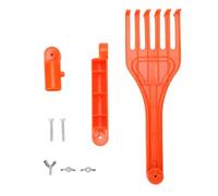 Kadimendium Mini Rastrello per Grondaie con Manico in Plastica, Strumento Rotante per la Pulizia dei Detriti, per Giardini in Spazi Ristretti, 1 unità