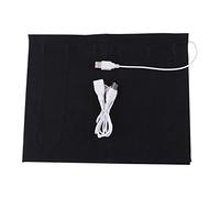 Kadimendium Pad Riscaldante Elettrico USB 5V Pad Riscaldante in Fibra di Carbonio Lavabile con Cavo USB da 1,5 Metri 9,05 X 11,41 Pollici