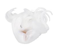 Kadimendium Parrucca Riccia in Morbida Seta con Sostituzione dei Capelli della Bambola per Bambole in Scala 1/6 Elegante e Confortevole (Luna Bianca)