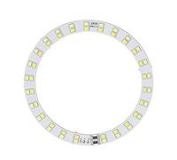 Kadimendium Piastra Luminosa Ad Anello per l'utilizzo di LED Alimentati | Materiale base in alluminio, modalità bicolore, 50 perline ad alta luminosità, adatte per lampadari, funzionamento semplice