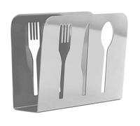 Kadimendium Portatovaglioli Verticale Resistente Alla Ruggine Coltello Forchetta Modello Ritagliato Portatovaglioli Verticale Antiscivolo per Bar Ristoranti (#1)