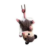 Kadimendium Possum Ornamento da Appendere per Auto Simpatico Accessorio Pendente in Acrilico per la Decorazione dello Specchietto Retrovisore e il Divertimento in Viaggio (A)