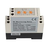 Kadimendium Relè di Protezione Sottotensione Sovratensione, 12V 24V 36V | Montaggio su Guida Din da 35 Mm, Monitoraggio in Tempo Reale, Ritardo di Azione Regolabile, 2 Set di Contatti NO/NC, per