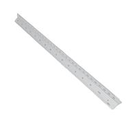 Kadimendium Righello per Scale Architettoniche da 30 Cm Robusto Strumento di Disegno Triangolare Multifunzionale in Alluminio per Ingegneri e Architetti (Argento)
