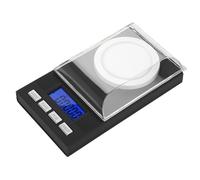 Kadimendium Scala per Gioielli Precisione 0,001 G Formato Tascabile (10 g) | Bilancia Digitale per la Pesatura di Oro e Gemme di Gioielleria, di Sei Unità di Pesatura, con Parabrezza e Vassoio