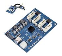 Kadimendium Scheda Adattatore Extender Convertitore PCI-E da 1X a 4X USB 3.0, Scheda Principale con Due Parti, per un Trasferimento Dati Efficiente, Ideale per Giocatori e Professionisti della