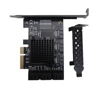 Kadimendium Scheda di Espansione PCIE 4X Adattatore di Trasferimento Dati Ad Alta velocità da 6 Gbps per 10 11 2003, 9 Porte Serial ATA3.0