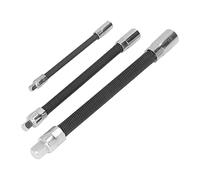 Kadimendium Set di Barre di Prolunga Flessibili da 3 Pezzi Set di Adattatori per Barre di Prolunga con Presa in Metallo da 1/4 Pollici 3/8 Pollici 1/2 per Riparazioni Auto