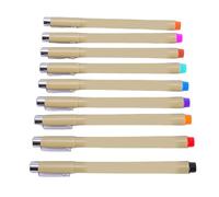 Kadimendium Set di Micro Penne Colorate da 9 Pezzi Penne a Fine per Calligrafia e Contorni per gli Appassionati D'arte