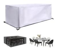 KADING Copertura per Mobili da Giardino, 125x110x70cm Copertura Tavolo Esterno, Copertura Mobili Giardino, Impermeabile Copri Tavolo Copridivano Oxford 420D per Coperture per Arredo Esterno, Anti-UV