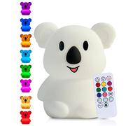 Kadoing® Luce Notturna Koala (Grande) - Ricaricabile con funzione touch e telecomando - Lampada LED per neonati e bambini - Regalo nascita - Cameretta - Compleanno - Giocattolo educativo