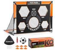 KADOKADO Porta da calcio per bambini, 120 x 90 cm, con borsa per il trasporto, porta da calcio per giardino all'aperto, porta pop-up con aste in fibra di vetro