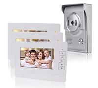 Kadongli KDL Videocitofono interno casa Smart Home Video Citofono 7inch Video citofono campanello Telefono, Impermeabile Telecamera esterna con monitor da 7 pollici per Villa (3 Monitor)