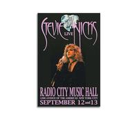 KADRTEBC Poster vintage su tela di Stevie Nicks, decorazione artistica da parete per soggiorno, camera da letto, 20 x 30 cm, senza cornice