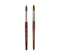 KADS 100%, Kolinsky Sable, pennello per nail art, in acrilico, con manico in legno rosso, spazzola per unghie, strumento per manicure -12,14,16 #