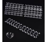 KADS Finte unghie per esposizione di colori per unghie, per smalto colorato fai da te, pratica per smalto gel per unghie (120 pezzi a forma di amore)