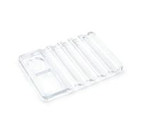 KADS New 4 colori di plastica per unghie portapenne colore strumenti di miscelazione penna strumenti di visualizzazione del display per penne trucco pennello arte unghie 5PCS (bianca)