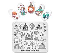 KADS New Nail Stamping Plate Cute Nail Art Timbro Template Fai da te Image Template Manicure Stamping Plate Stencil Tools (IM004)