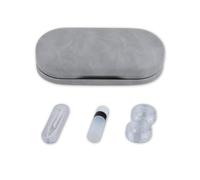 KADSXIYA 1 set portatile Contatti Lenes Caso Prevenzione Polvere Beauty Pupil Container Daily Use Contatti Caso per Casa e Outdoor (GY)