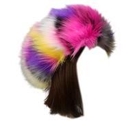 KADSXIYA Cappello da donna senza tesa multicolore in finta pelliccia fascia elegante individuali