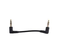 KADSXIYA Cavo audio doppio ad angolo retto da 3,5 mm, cavo AUX maschio/maschio destro, 7 cm