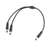 KADSXIYA Cavo splitter di alimentazione DC5521, 30 cm, 18 AWG maschio a doppio maschio, 5,5 x 2,1 mm