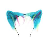 KADSXIYA Cerchietto per capelli con orecchie di gatto, fatto a mano, per travestimenti
