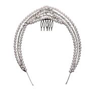KADSXIYA Elegante fascia per capelli da regina con cristalli, accessorio per capelli da sposa