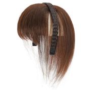 KADSXIYA Fascia per capelli con frangia estensioni caffè nero marrone frangia modifica il tuo viso